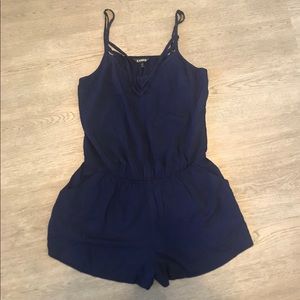 Navy Express Romper